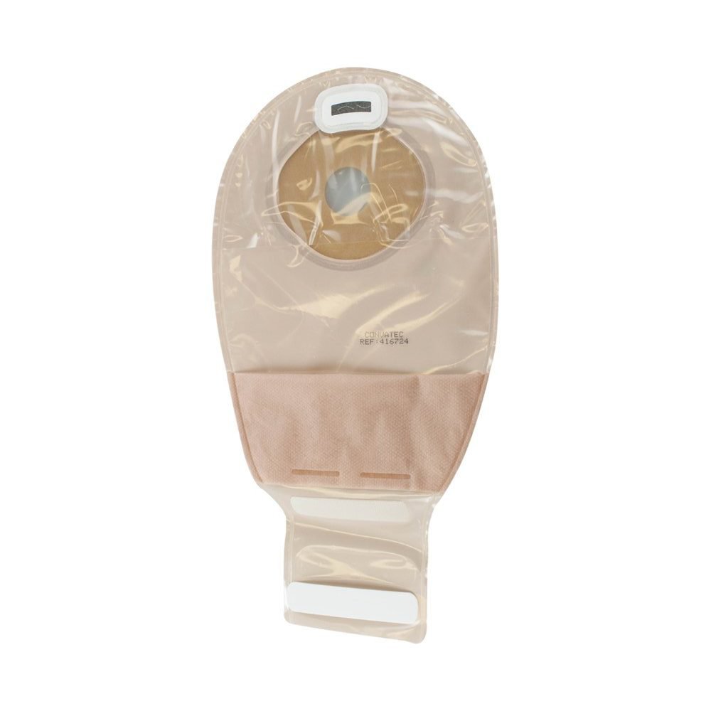 ConvaTec Esteem + One-Piece Drainable Pre-Cut Pouch , Modified Stomahesive, 12" panel Transparent, 1"