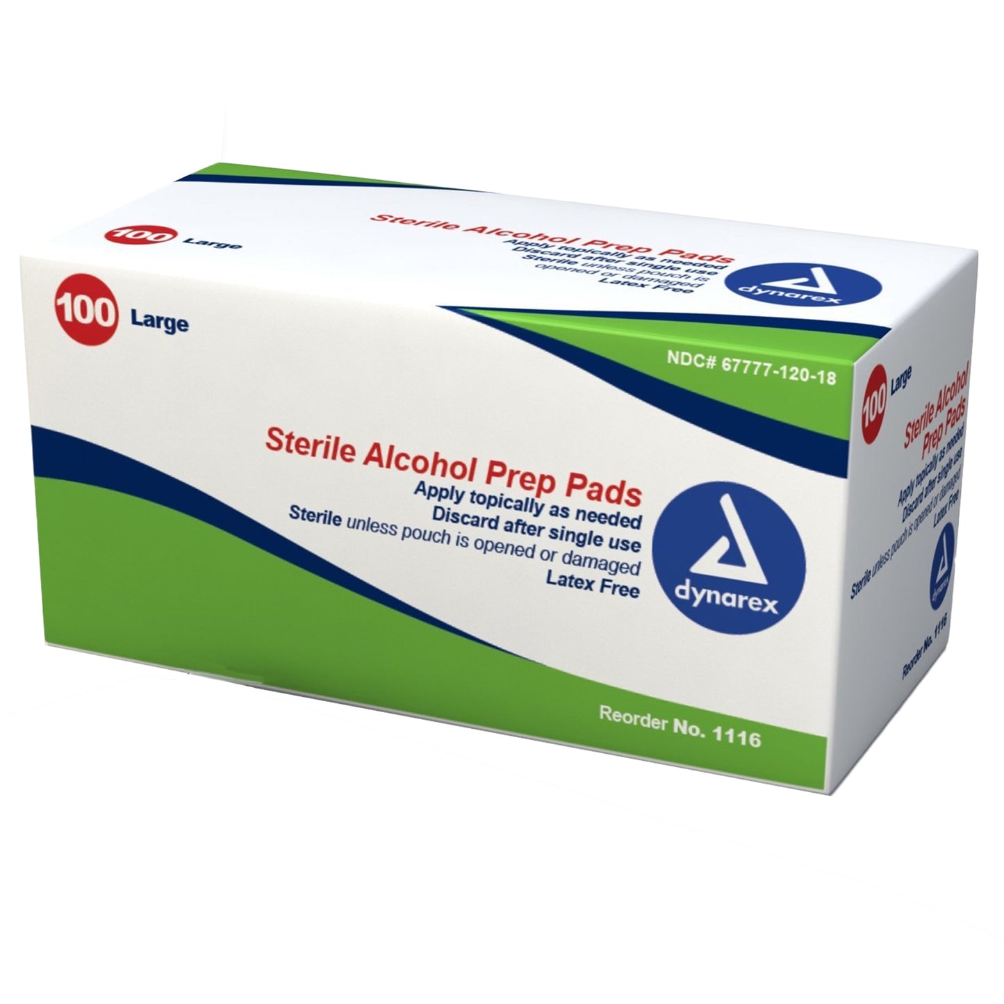 Alcohol Prep Pad Sterile, Large (100 count)