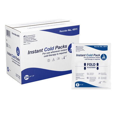 Disposable Instant Cold Pack Junior, 4"X5", Cs/24