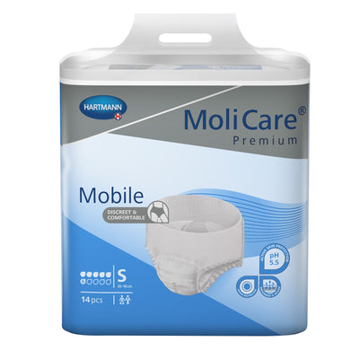 Molicare Premium Mobile 6D Disposable Protective Underwear Small 24" - 35"