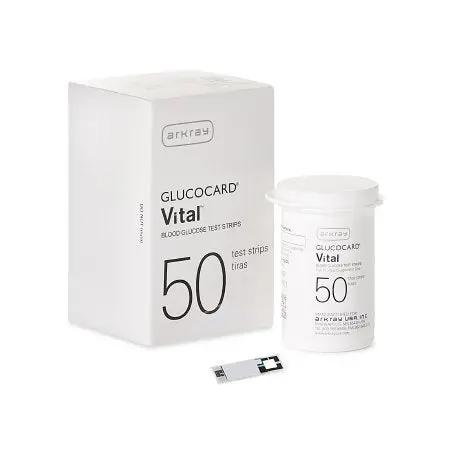 Glucocard Vital Blood Glucose Test DME 50 Strips per Pack - 760050