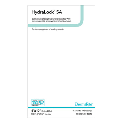 HydraLock SA Superabsorbent Dressing, 6" x 10"