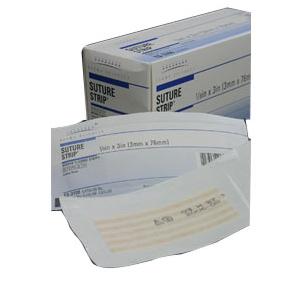 Derma Sciences Suture Strip Flexible Wound Closure Strips 1/4" x 4" Latex-Free, Adhesive