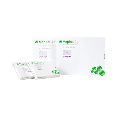 Mepitel AG Antimicrobial Wound Contact Layer with Safetac Technology, 4" x 7"