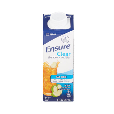 Ensure Clear Therapeutic Nutritional Shake, Institutional, Apple, 8 oz carton