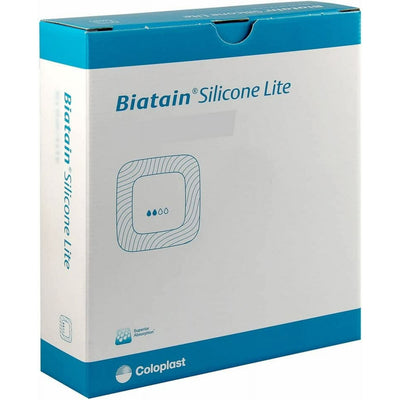 Biatain Silicone Lite Foam Dressing 5" x 5", Pad Size 2.87" x 2.87" - 10 Each / Box