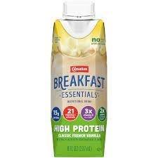 Carnation Breakfast Essentials, Ready-To-Drink, High Protein, Classic French Vanilla, 8 fl oz
