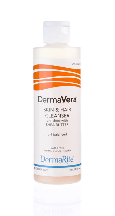 DermaVera Shampoo and Body Wash 4 oz. Squeeze Bottle - 0012