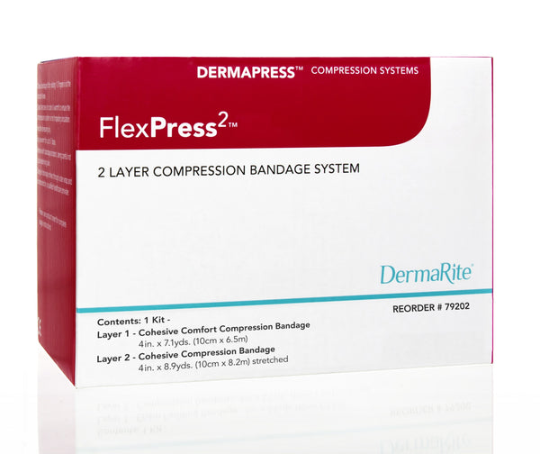 DermaRite FlexPress2 Two-Layer Compression Bandage System