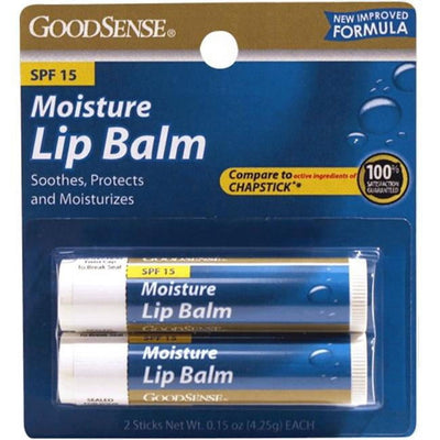 GoodSense Moisture Lip Balm with SPF 15, 0.15 oz