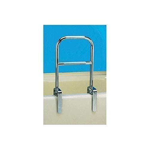 Carex Dual Level Bathtub Rail, Chrome Finish