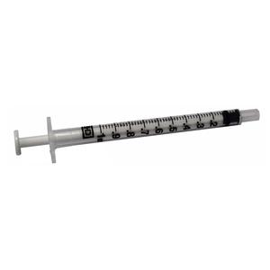 Oral Syringe with Tip Cap 1 mL, Clear