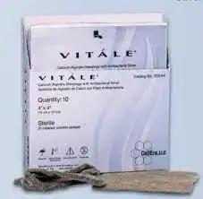 Vitale STRONG Silver Calcium Alginate Dressings, 4" x 4"