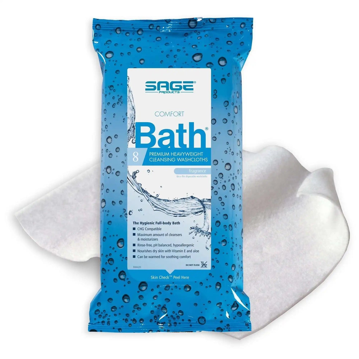 Comfort Bath Cleansing Washcloths, Heavyweight, Soft Pack - KatyMedSolutions