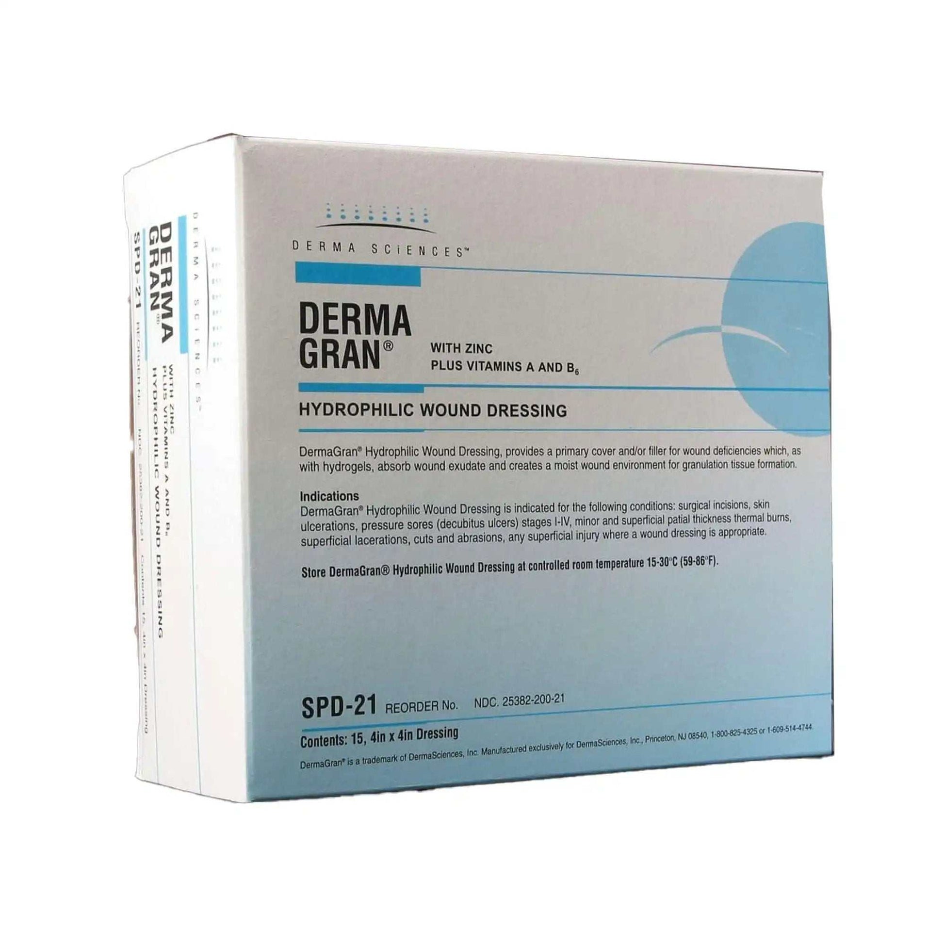 Dermagran B Impregnated Dressing, 4 x 4 Inch - KatyMedSolutions