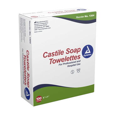 dynarex Scented Castile Soap Towelettes, Individual Packets - KatyMedSolutions