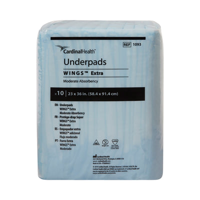 Cardinal Health Underpads Wings Extra, 23" x 36"