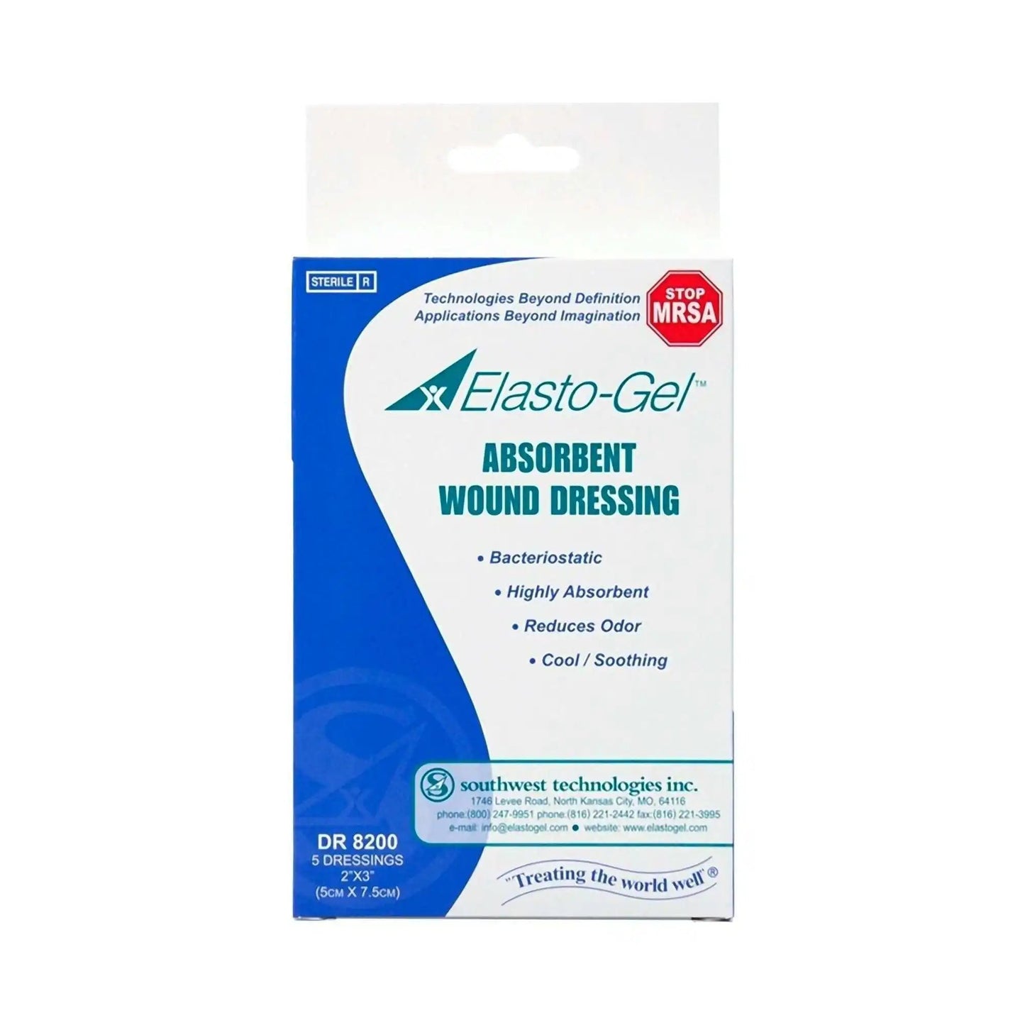 Elasto-Gel Wound Dressing, 2 x 3 Inch - KatyMedSolutions