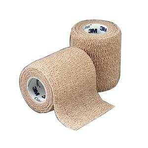 3M Coban Cohesive Bandage 3 Inch Lightweight Latex Wrap