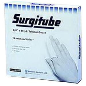 Surgitube Tubular Gauze Bandage, Size 2 White, 7/8" x 5 yds. (Large Fingers and Toes)