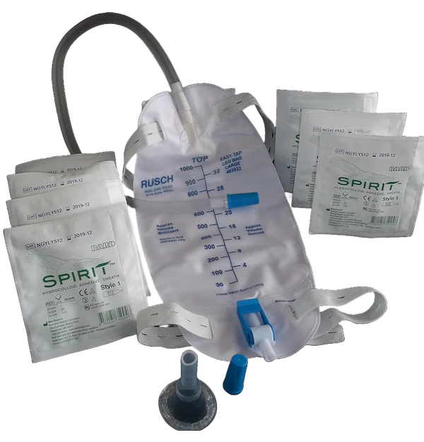 Spirit Style 3 Hydrocolloid Sheath Male External Catheter