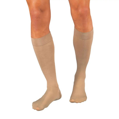 Relief Compression Knee-High Stockings, Large, Beige - KatyMedSolutions