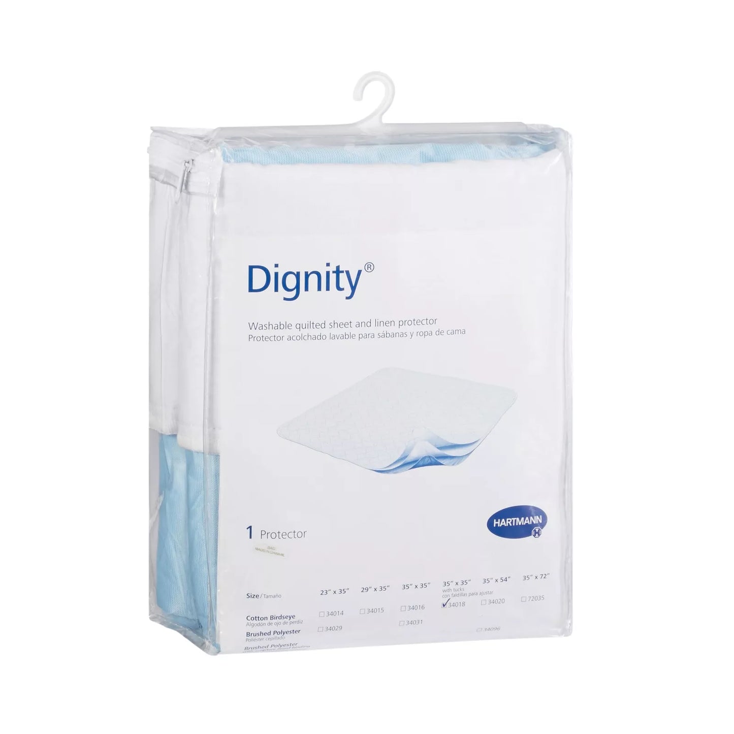 Hartmann-Conco Dignity Quilted Bed Pad with Tucks 34" x 36"