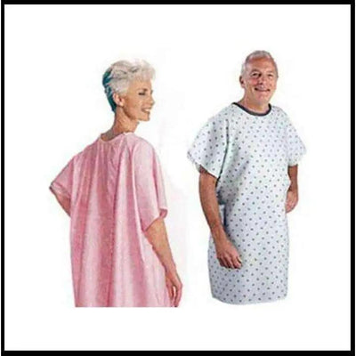 Snap Wrap Patient Exam Gown, Yellow Floral Print - KatyMedSolutions
