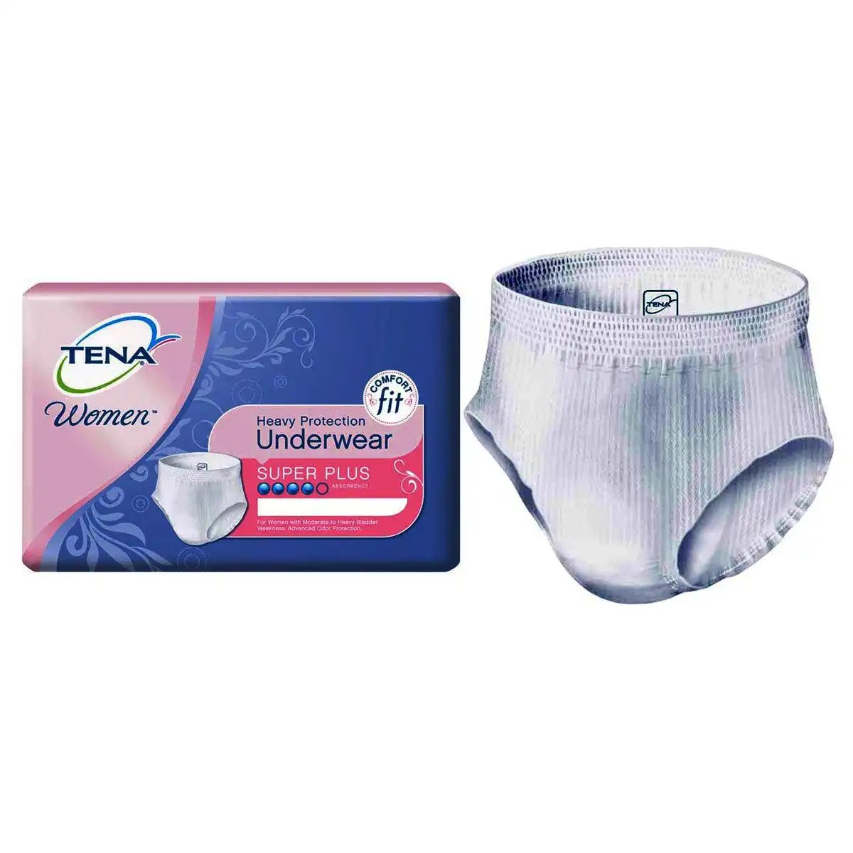 TENA Women Super Plus Protective Absorbency Underwear L 37" - 50" - KatyMedSolutions
