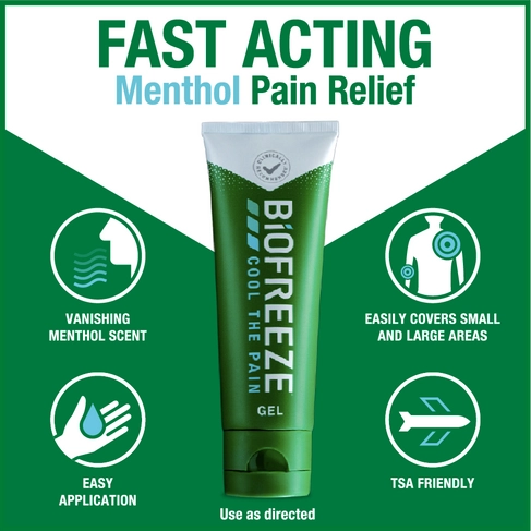 Biofreeze Pain Relieving Gel, Green, 3 oz