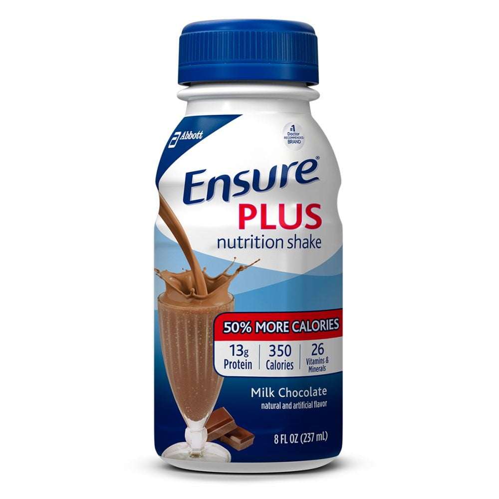 Ensure Plus Milk Chocolate Flavor 8 oz. Bottle Ready to Use, 57266 - EACH- KatyMedSolutions