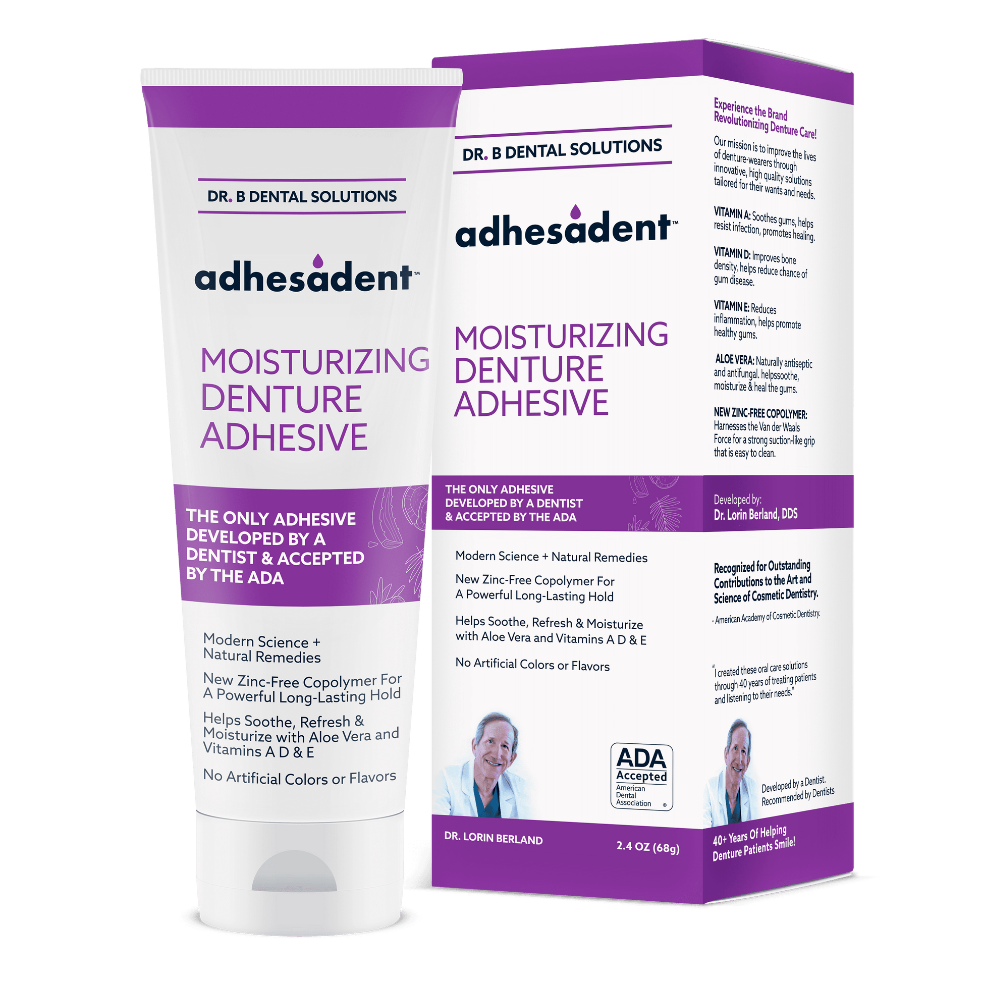 Dr. B Dental Solutions Adhesadent Denture Adhesive- KatyMedSolutions