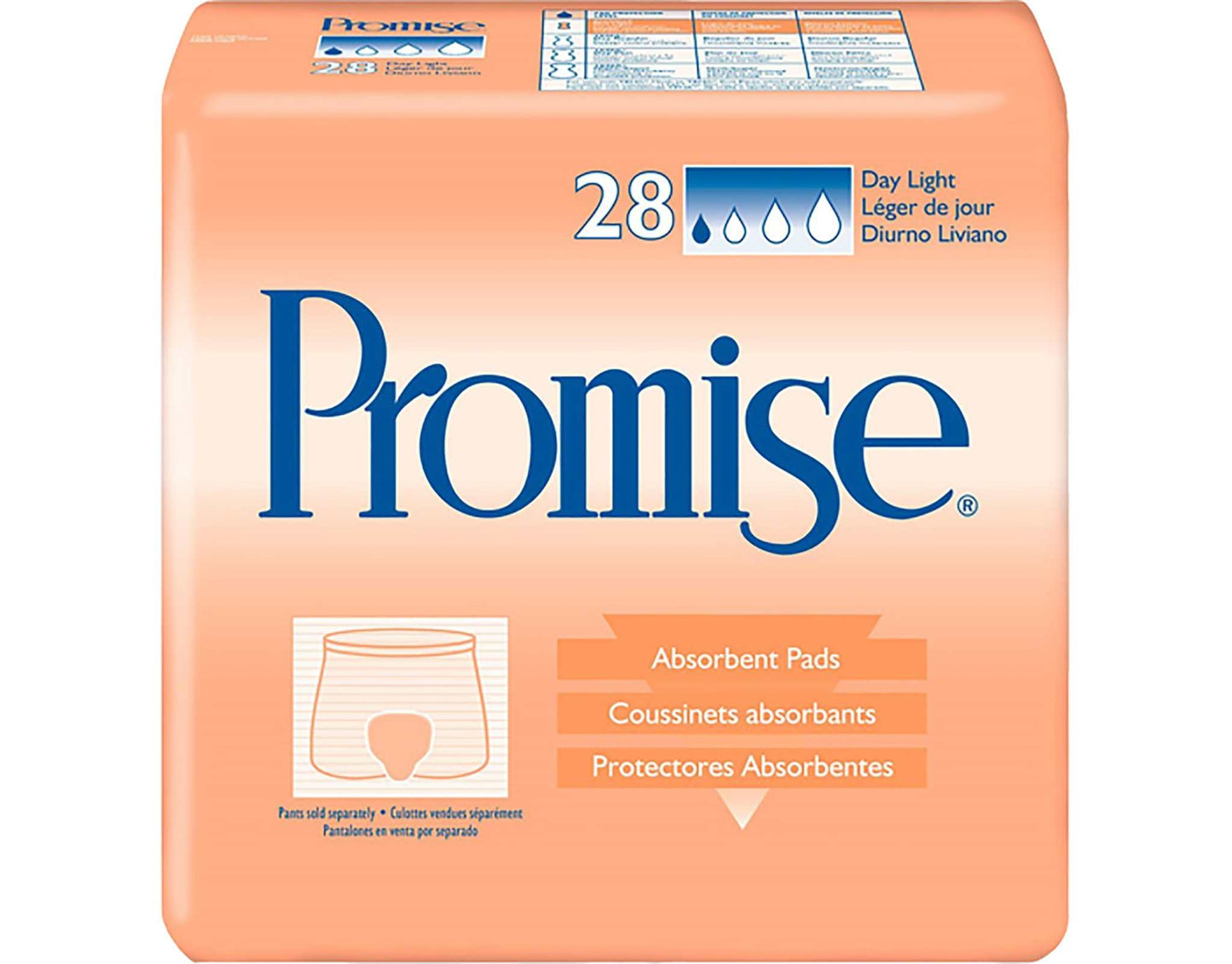 Promise Day Light Unisex Incontinence Liner 2-Piece 15" L 62550, 28 Ct- KatyMedSolutions