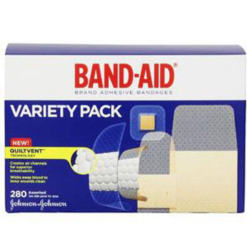 Band-Aid Adhesive Bandages Variety Pack-Box of 280 - KatyMedSolutions