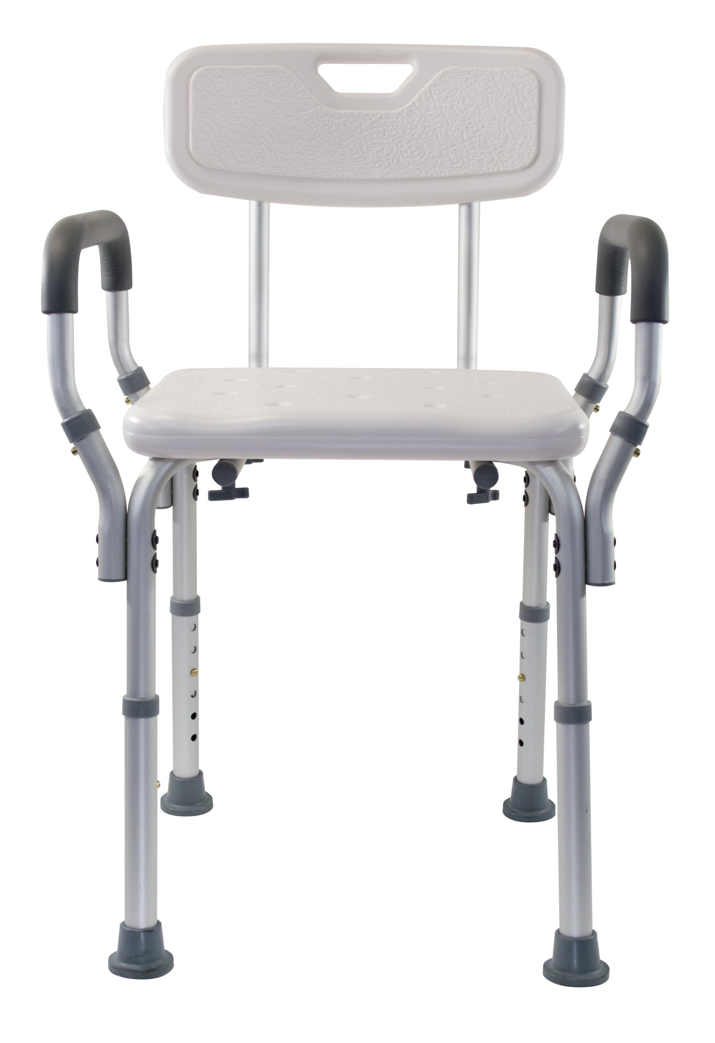 Essential Medical Supply Height Adjustable Molded Shower Chair with Padded Arms & Back- KatyMedSolutions