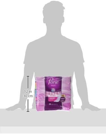 Poise Max Lng W/Ult Soft Size 39pc Poise Max Long Pads W/Ultra Soft Side Shields 39ct- KatyMedSolutions