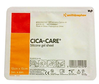 CICA-CARE Silicone Gel Sheet, 5" x 6" Single Unit FOR SCARS (66250707)- KatyMedSolutions