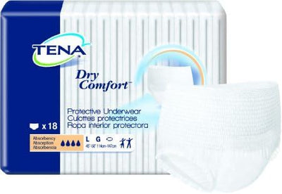 Tena Dry Comfort Adult Underwear Pull On Large Disposable Moderate Absorbency, 72423 - Case of 72- KatyMedSolutions