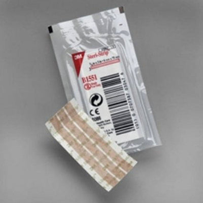 Steri-Strip Skin Closure Strip, 1/4 X 3 Inch, Nonwoven Material, Flexible Strip, Tan, 1 Pack Each - KatyMedSolutions