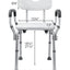 Essential Medical Supply Height Adjustable Molded Shower Chair with Padded Arms & Back