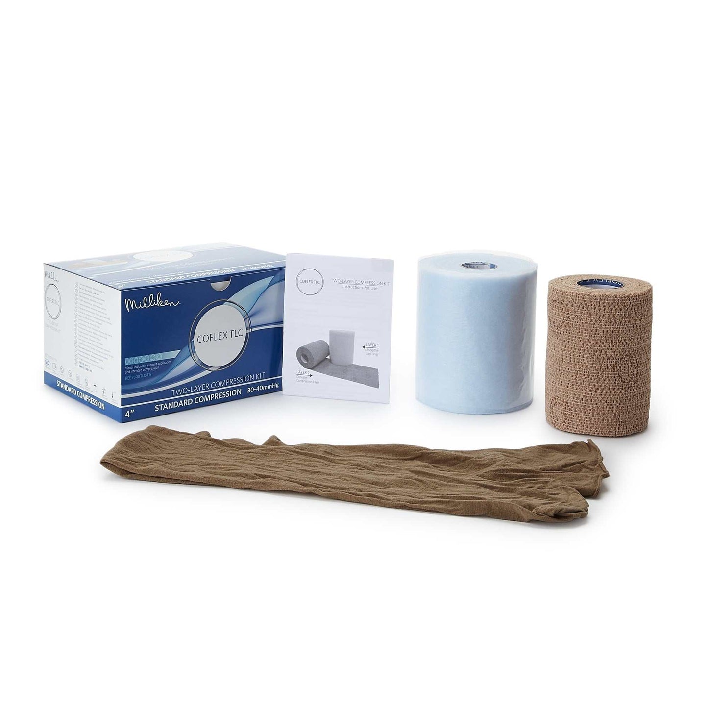 Co-Flex 2 Layer Compression Bandage System 4 Inch X 3-2/5 Yard / 4 Inch X 5-1/10 Yard 2 Ct- KatyMedSolutions