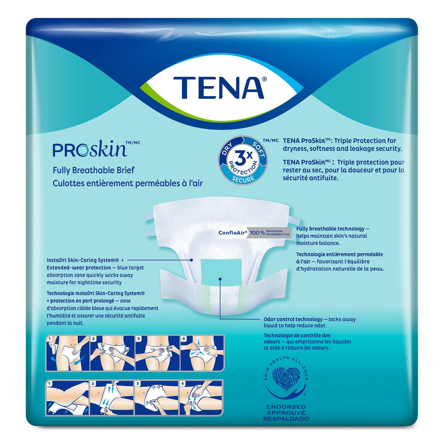 TENA ProSkin Super Adult Incontinence Brief XL 60" to 64" Heavy Absorbency Overnight