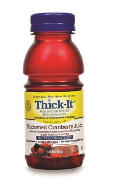 Thick-It AquaCareH2O Thickened Cranberry Juice Nectar Consistency 8 oz.-1 Each- KatyMedSolutions