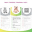 Thermal-Aid Zoo Bella The Pink Bear Kids Hot and Cold Pain Relief Heating Pad Microwavable Stuffed Animal and Cooling Pad Easy Wash, Natural Sleep Aid Pregnancy Must-Haves for Baby