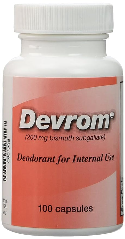 DEVROM® 200mg Capsules (Internal Deodorant)- 100 Capsules- KatyMedSolutions