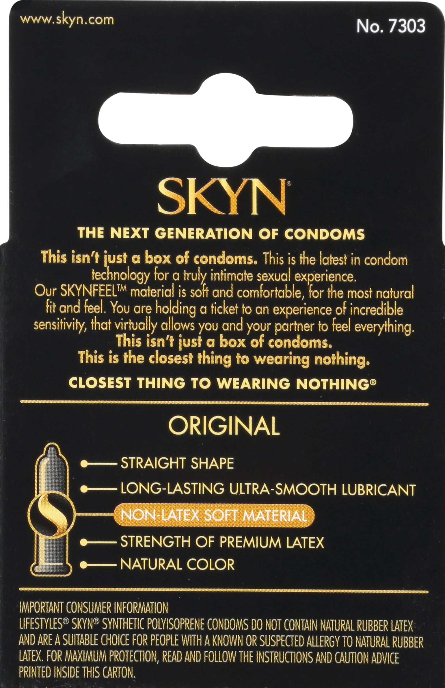 Non-Latex Lubricated Condoms