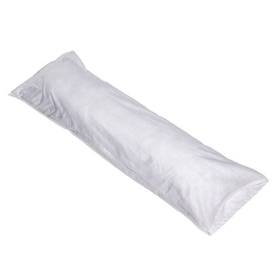 Hermell Products Body Pillow with Cover, 52" x 16", White | 1 Count- KatyMedSolutions