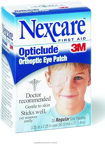3M Nexcare Opticlude Orthoptic Eye Patches-Size: 3 1/4" X 2 1/4": Style: Regular - Uom = Box of 20- KatyMedSolutions