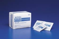 Webcol Medical Cleansing Alcohol Preps Medium 2 Ply Sterile Sponges, 200 ct