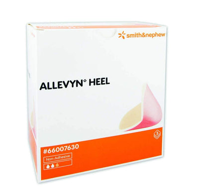 Smith and Nephew 66007630 Allevyn Heel Dressing 4 1/8 in. x 5 5/16 in. (Box of 5) - KatyMedSolutions